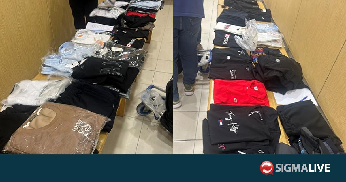 ΦΩΤΟ: Έφερε από τη Θεσσαλονίκη απομιμήσεις ρούχων–Θα τα πουλούσε ως αυθεντικά