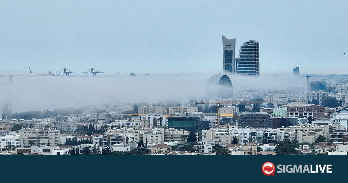«Χάθηκε» στην ομίχλη η Λεμεσός- Εντυπωσιακές εικόνες