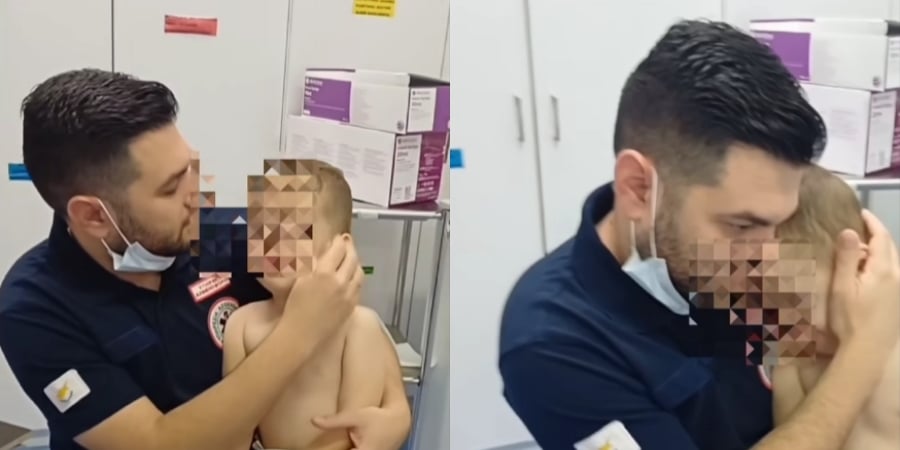 Η ιστορία πίσω από το συγκινητικό βίντεο με το παιδάκι στην αγκαλιά νοσηλευτή