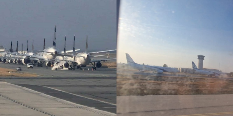 «Παρέλαση» αεροπλάνων στο αεροδρόμιο Λάρνακας - Δείτε βίντεο και φωτογραφίες «Παρέλαση» αεροπλάνων στο αεροδρόμιο Λάρνακας - Δείτε βίντεο και φωτογραφίες