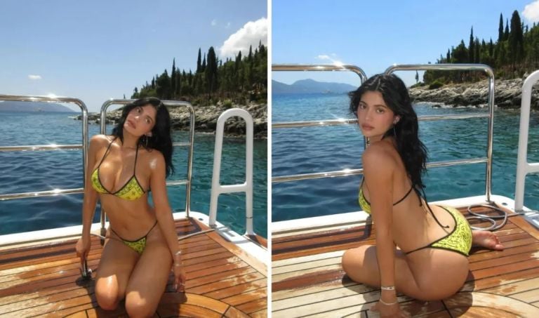 H Kylie Jenner κάνει διακοπές με φόντο το Ιόνιο