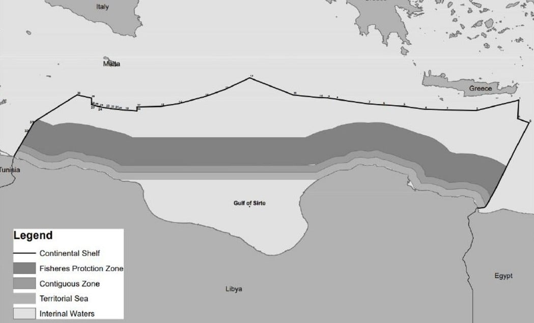 Νέα Ρηματική Διακοίνωση Λιβύης-Κατέθεσε Χάρτη με όρια υφαλοκρηπίδας έως Κρήτη