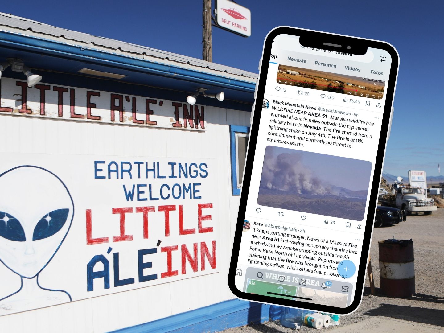 Πυρκαγιά στην Area 51 των ΗΠΑ αναζωπυρώνει τις θεωρίες συνωμοσίας για UFO Πυρκαγιά στην Area 51 των ΗΠΑ αναζωπυρώνει τις θεωρίες συνωμοσίας για UFO