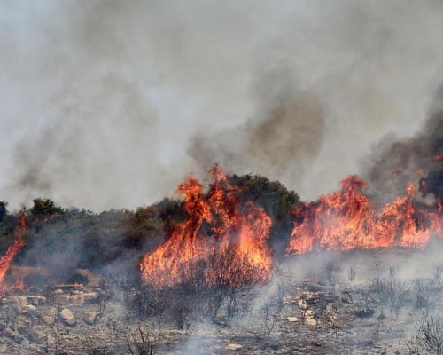 Γρήγορα σβήστηκε φωτιά στην κατεχόμενη Κερύνεια