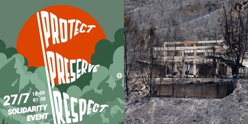 Εκδήλωση αλληλεγγύης για την ανακούφιση από τις πυρκαγιές
