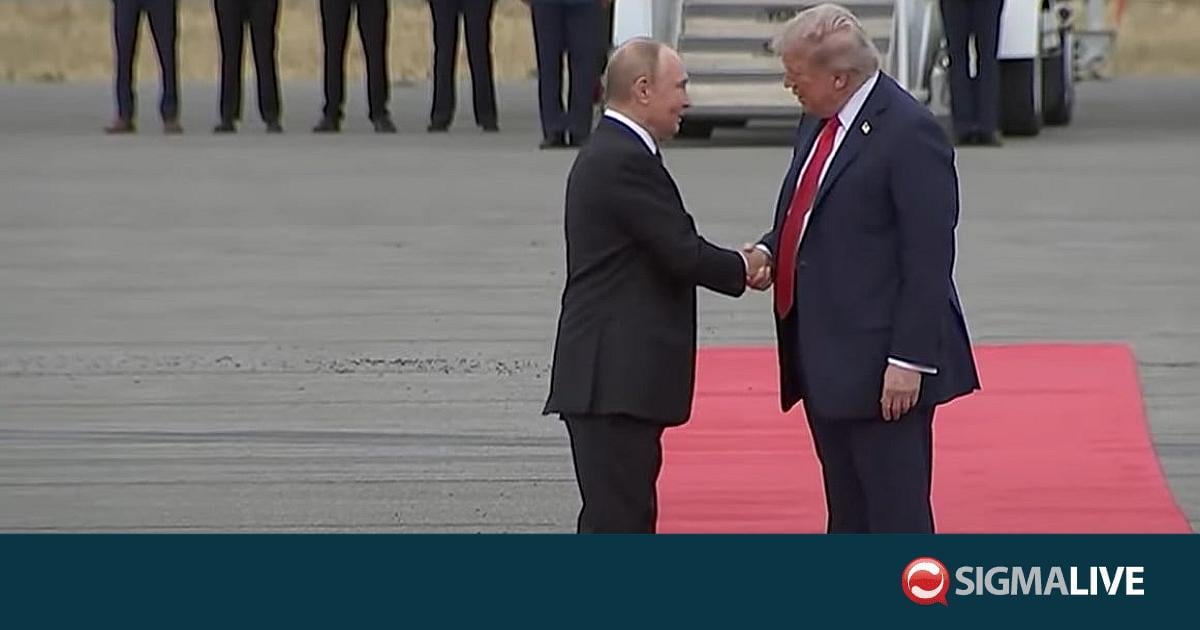 Ο Πούτιν υποδέχεται τον Τραμπ στην Αλάσκα – Η θερμή χειραψία