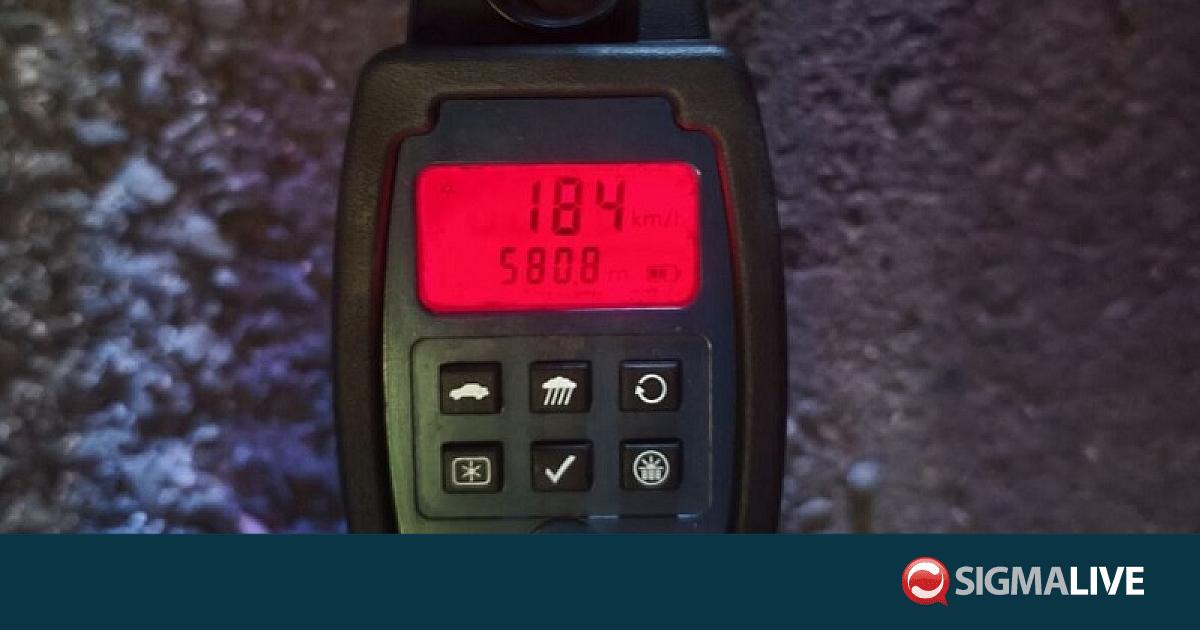 31χρονος χωρίς άδεια οδήγησης «απογειώθηκε» με 184 χλμ στον αυτοκινητόδρομο