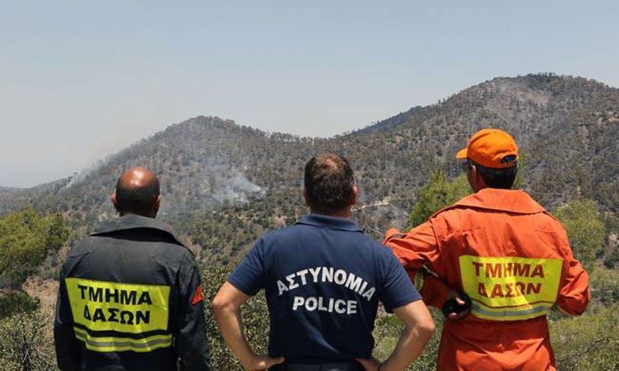 Τμ. Δασών: Υπο έλεγχο 2 πυρκαγιές στις κοινότητες Πάνω και Κάτω Πλάτρες