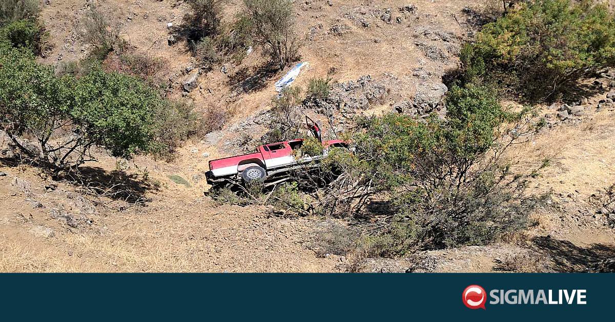 ΦΩΤΟ: Παγιδεύτηκε στο όχημά του μετά από πτώση σε χαράδρα στην επ. Λευκωσίας