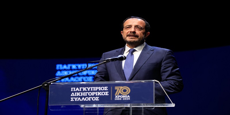 Στήριξη στους δικηγόρους υποσχέθηκε ο Χριστοδουλίδης στα 70 χρόνια ΠΔΣ