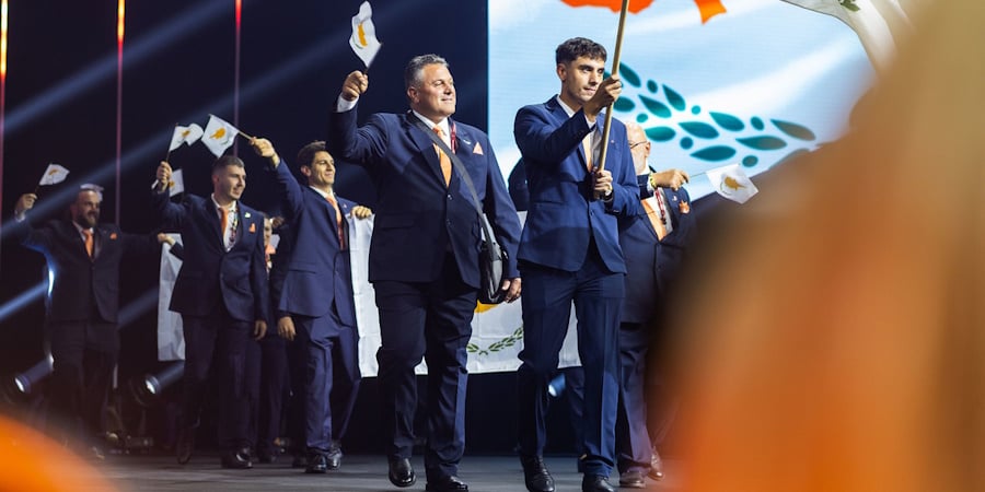 Η κυπριακή σημαία κυμάτισε στο EuroSkills '25: Φαντασμαγορ&