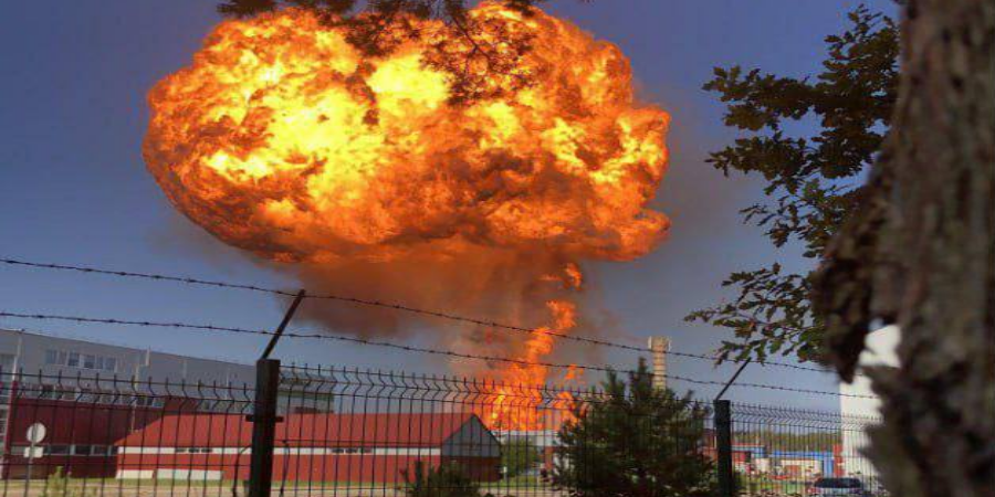 Έκρηξη σε τρένο που μετέφερε LPG στο Βίλνιους (vids)