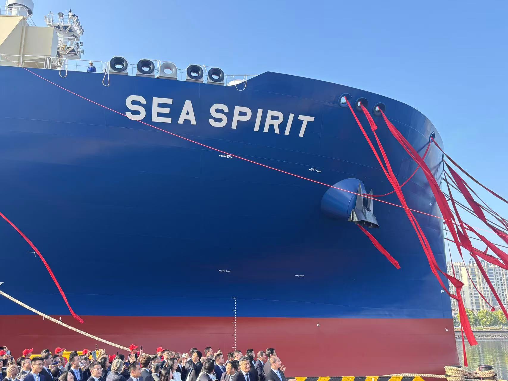 Κίνα: Παράδοση του SEA SPIRIT, μεγάλου πλοίου μεταφοράς LNG στη Ντάλιαν