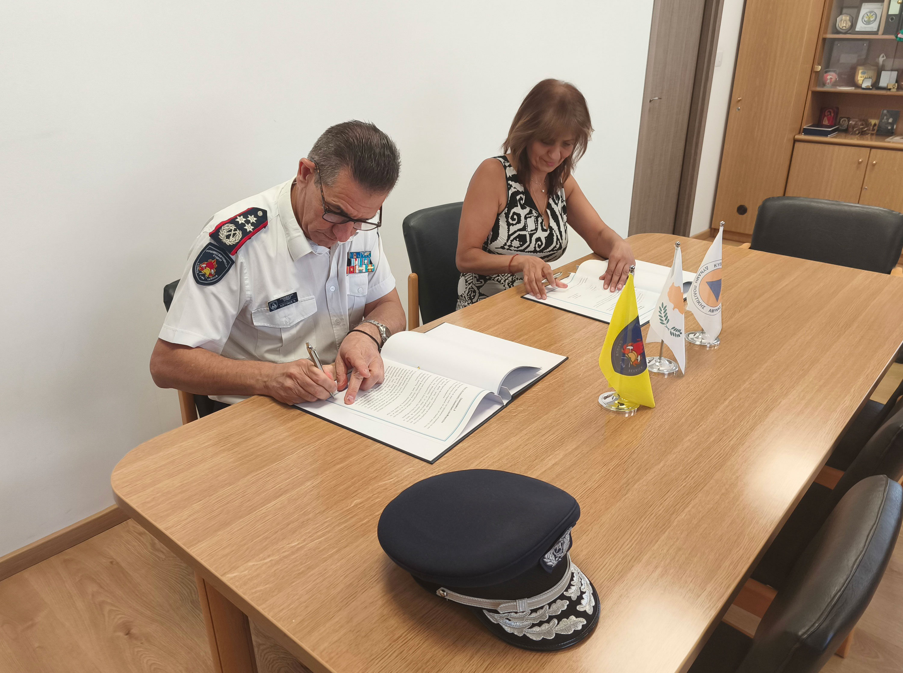 Μνημόνιο συνεργασίας Πυροσβεστικής Υπηρεσίας και Πολιτικής Άμυνας