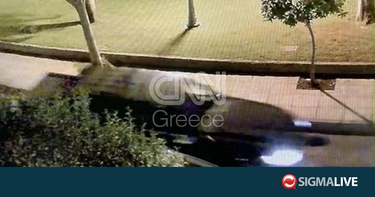 Η στιγμή που το αυτοκίνητο του Μπισμπίκη παίρνει σβάρνα ΙΧ στη Φιλοθέη (pic)