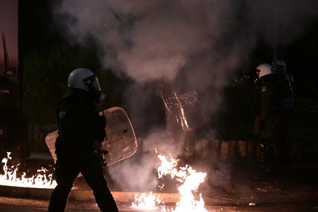 Επεισόδια έξω από την Ισραηλινή Πρεσβεία στην Αθήνα- 18 συλλήψεις