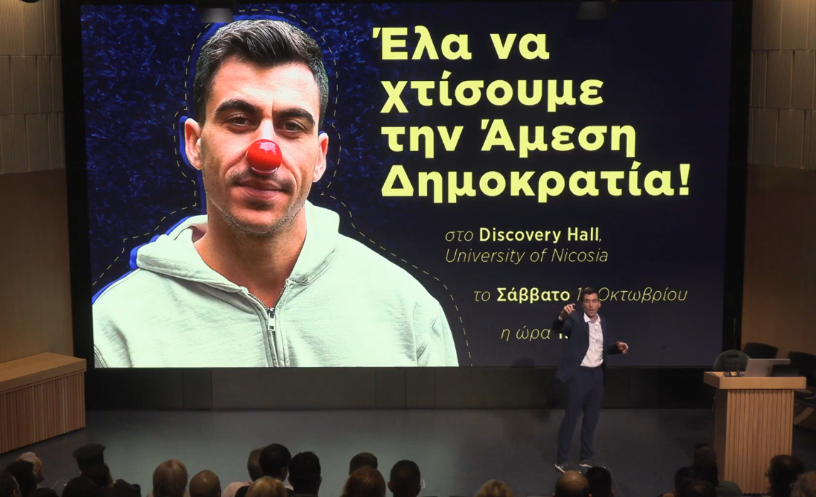 Φειδίας Παναγιώτου: Παρουσίασε και επίσημα το κόμμα «Άμεση Δημοκρατία» (ΒΙΝΤΕΟ