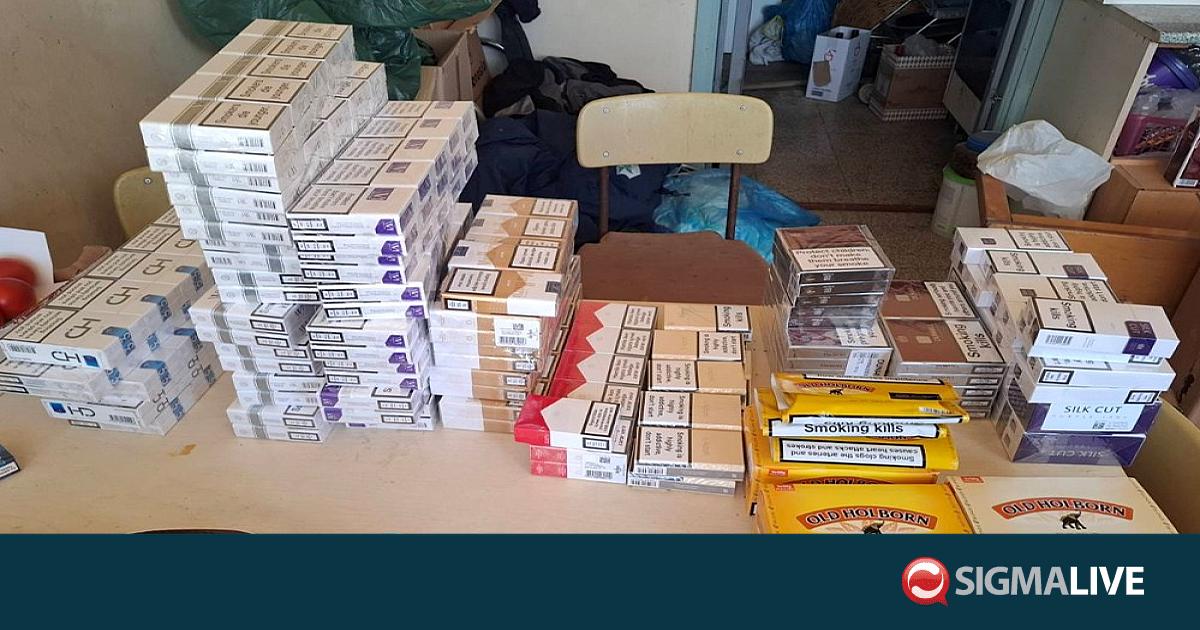 Κατάσχεση παράνομων καπνικών προϊόντων από 76χρονη Ε/κ και 57χρονο Τ/κ Κατάσχεση παράνομων καπνικών προϊόντων από 76χρονη Ε/κ και 57χρονο Τ/κ