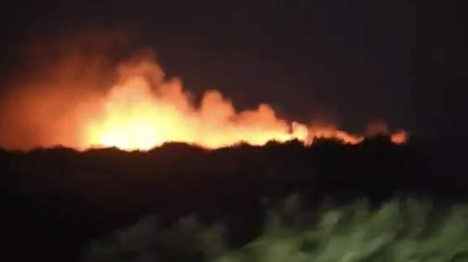 Μεγάλη πυρκαγιά σε εξέλιξη στην Πάφο