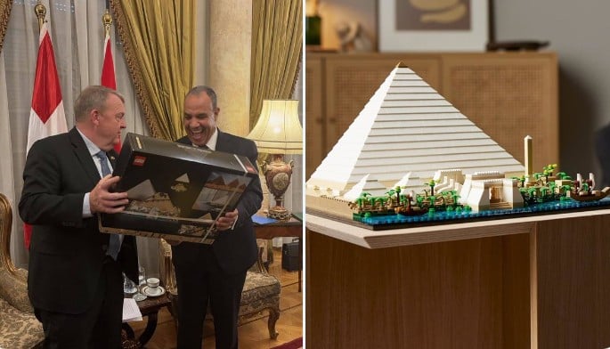 Το Lego πυραμίδα που έκλεψε την παράσταση στο Κάιρο