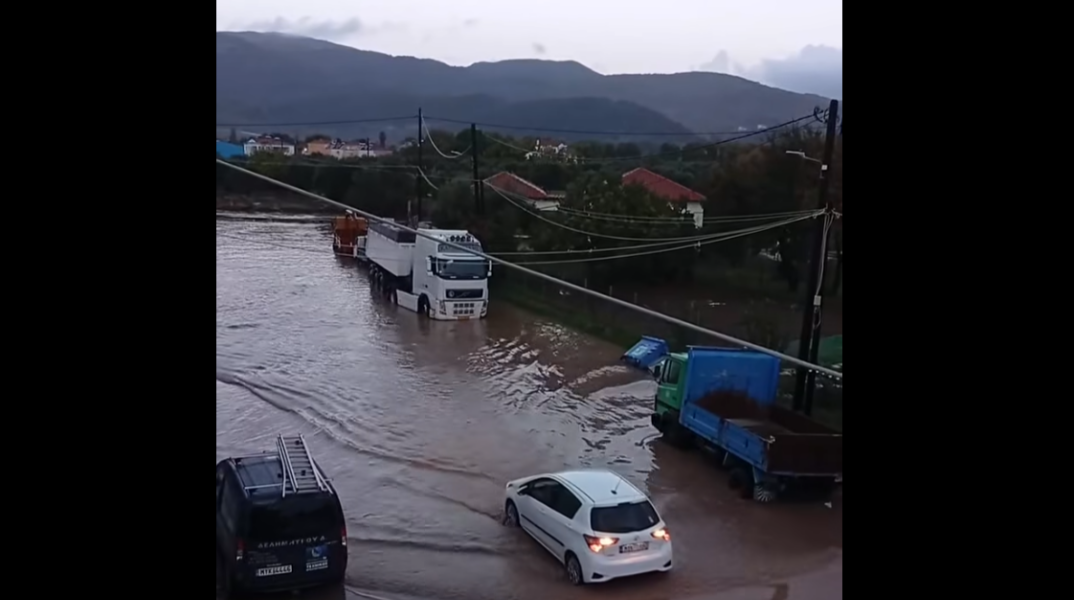 Μυτιλήνη: Σοβαρά προβλήματα από την κακοκαιρία σε Καλλονή και Σκάλα (εικόνες)