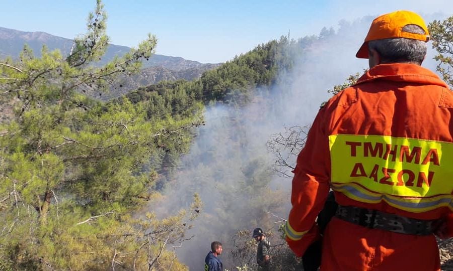 Λευκωσία: Ξέσπασε πυρκαγιά στον Μαθιάτη - Κάηκαν σωροί από σκύβαλα