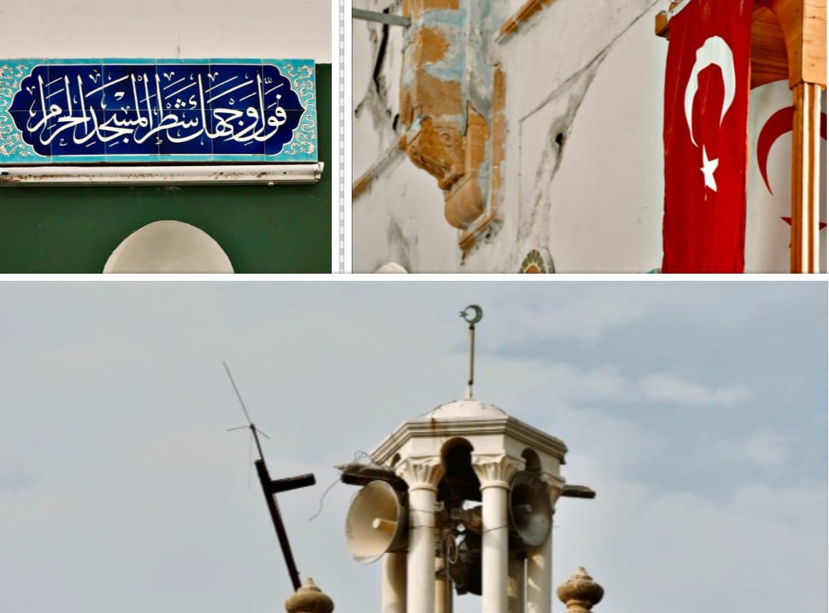 Εκκλησία Κυθρέα που έκαναν Τζαμί: Ημισέληνος στο καμπαναριό & τουρκική σημαία