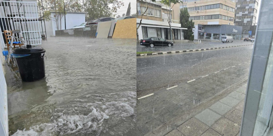 Έντονες βροχοπτώσεις στη Λεμεσό – Δρόμοι μετατράπηκαν σε «ποτάμια» (vids)