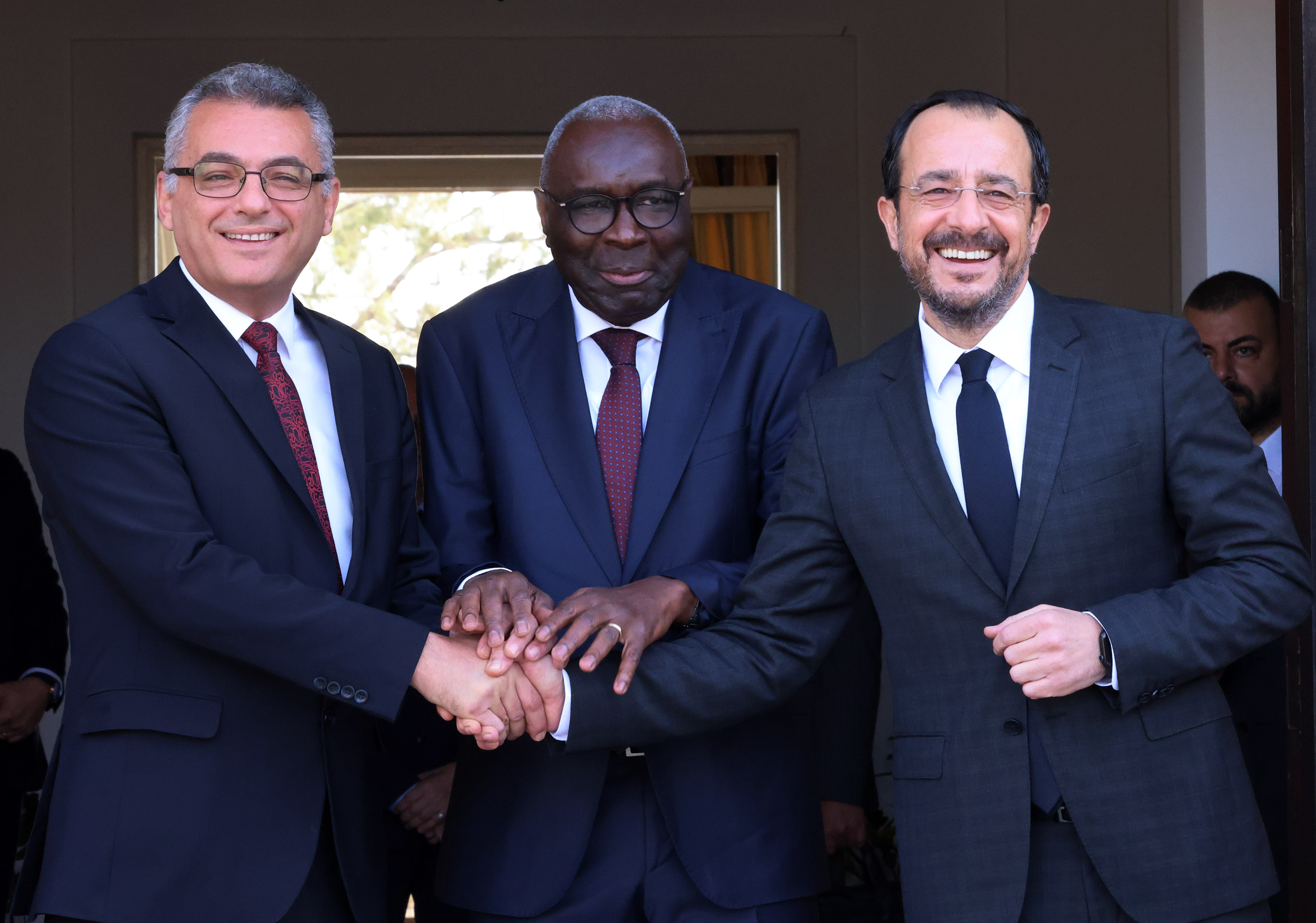 Σε κοινή συνάντηση με Ολγκίν συμφώνησαν οι Χριστοδουλίδης Ερχιουρμάν