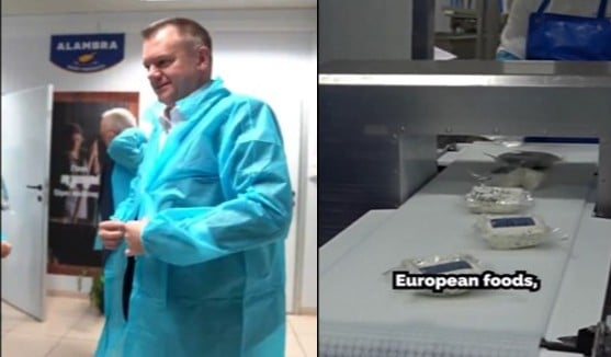 Σε εργοστάσιο χαλουμιού στην Αλάμπρα βρέθηκε Βρετανός Υπουργός (ΒΙΝΤΕΟ)