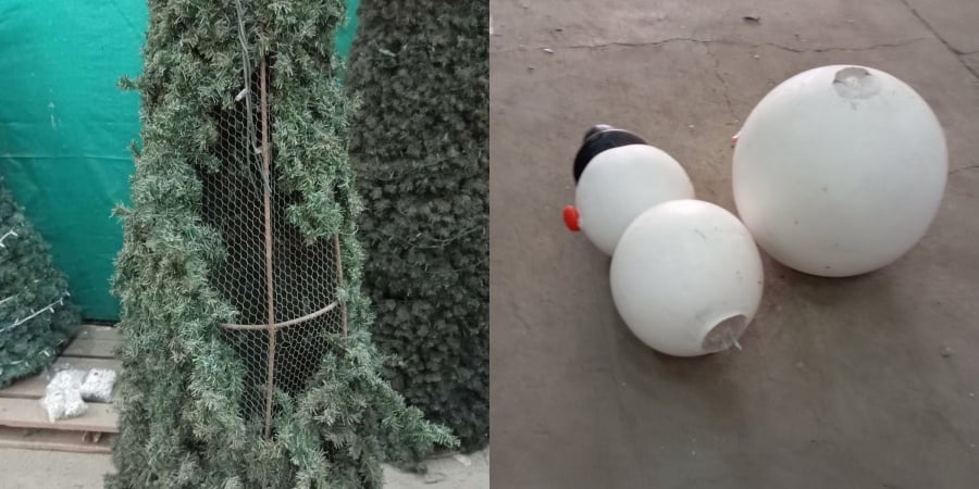 Λάρνακα: Άγνωστοι βανδάλισαν και έκλεψαν τον χριστουγεννιάτικο διάκοσμο (pics)