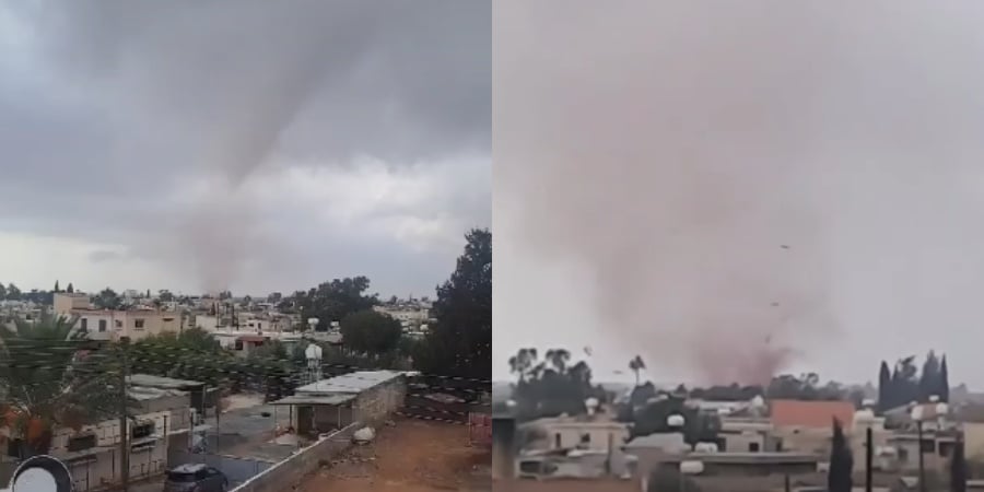 ΒΙΝΤΕΟ: Η στιγμή που ανεμοστρόβιλος χτυπάει το Αυγόρου