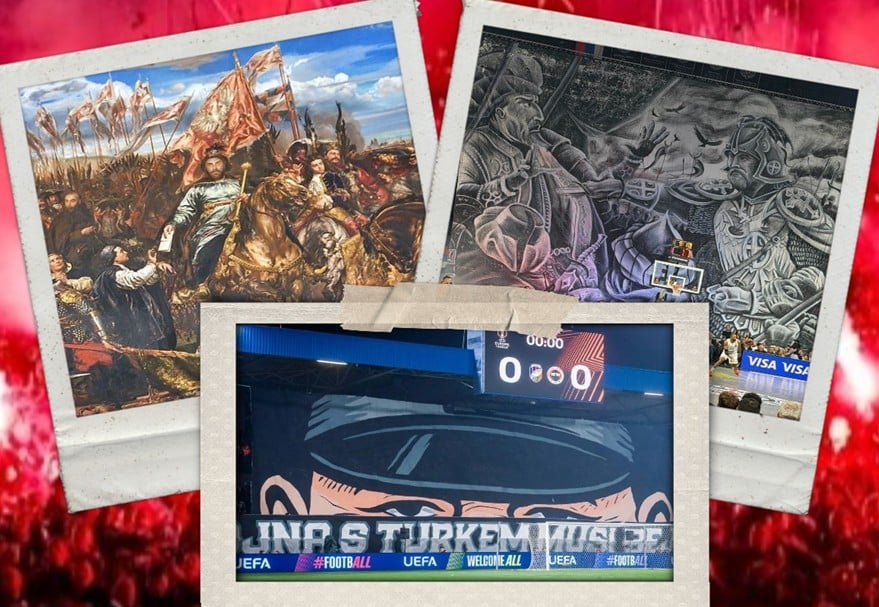 To «Δεν Ξεχνώ» στις κερκίδες των ευρωπαίων οπαδών κατά Οθωμανών-Τούρκων