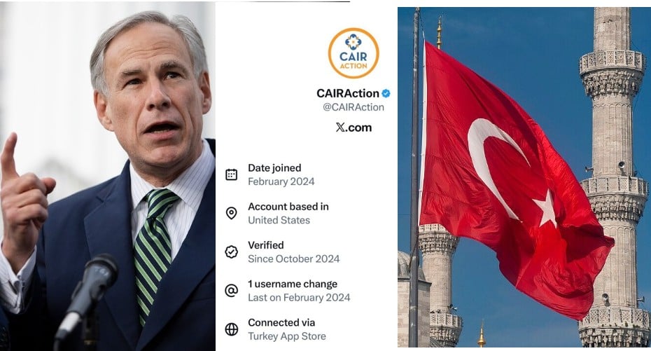 Ο κυβερνήτης του Τέξας καρφώνει Τουρκία για ισλαμικές διασύνδεσσεις με CAIR