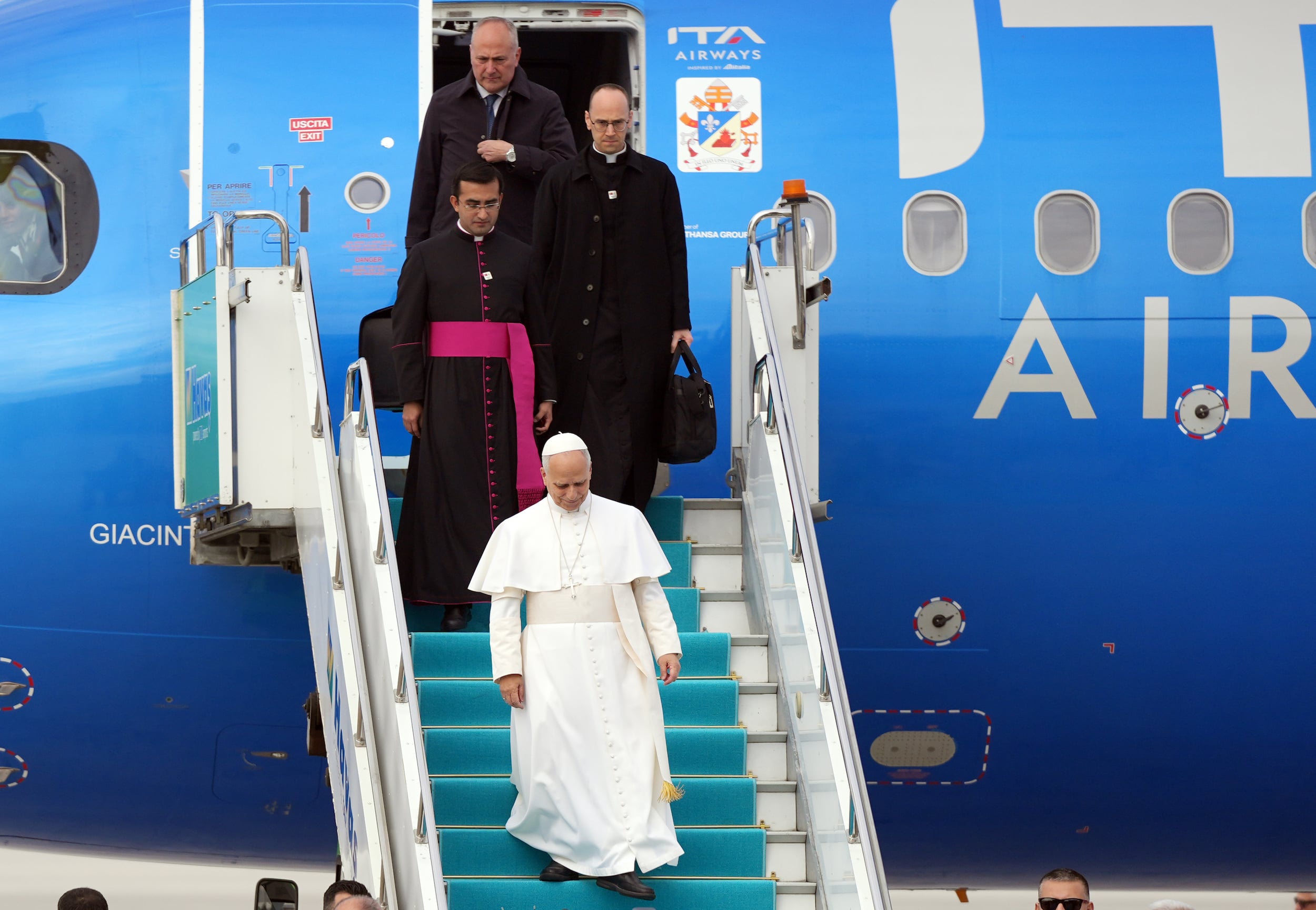 Προσγειώθηκε στην Άγκυρα ο Πάπας Λέων ΙΔ' -Το πρ&#9