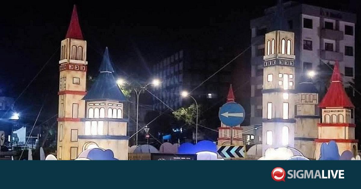 Διχάζει ο «Χριστουγεννιάτικος» στολισμός στον κυκλικό κόμβο Αγίου Νικολάου