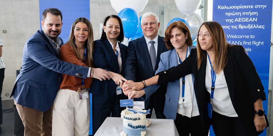AEGEAN & Hermes Airports γιορτάζουν την έναρξη των απευθείας πτήσεων Λάρ-Βρυξ