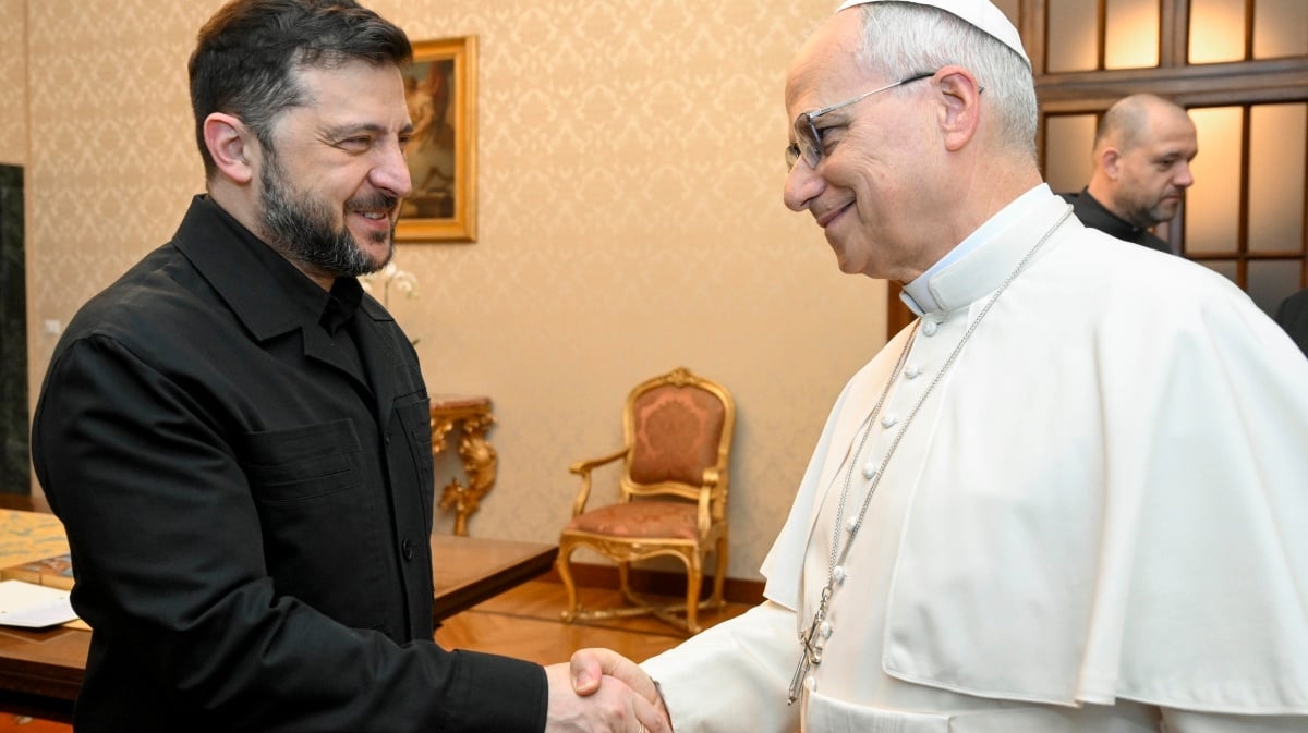 O Ζελένσκι συναντήθηκε με τον πάπα Λέοντα - «Πρέπει να συνεχιστεί ο διάλογος»