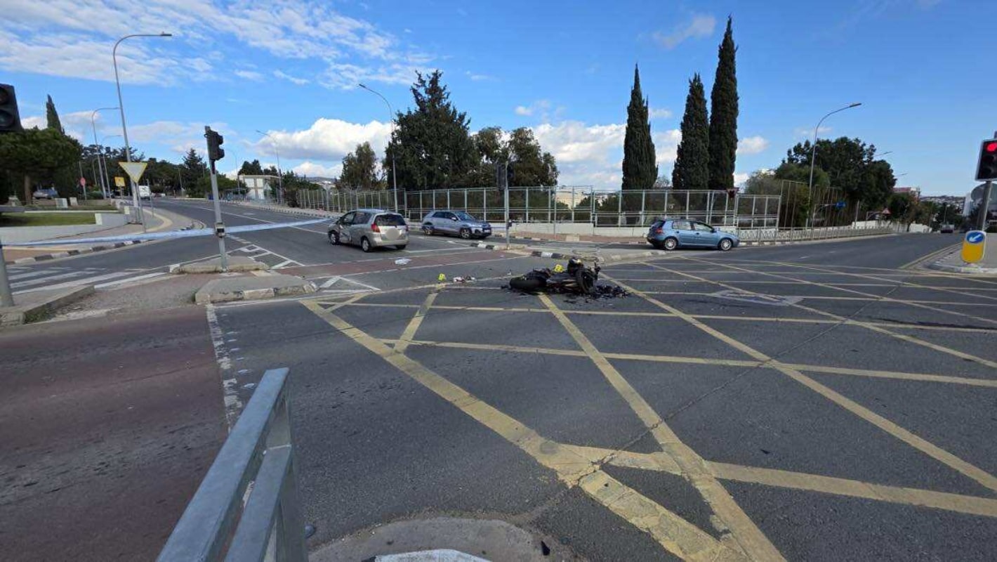 Νέα τραγωδία: Νεκρός ο μοτοσυκλετιστής στην Πάφο από τη σφοδρή σύγκρουση