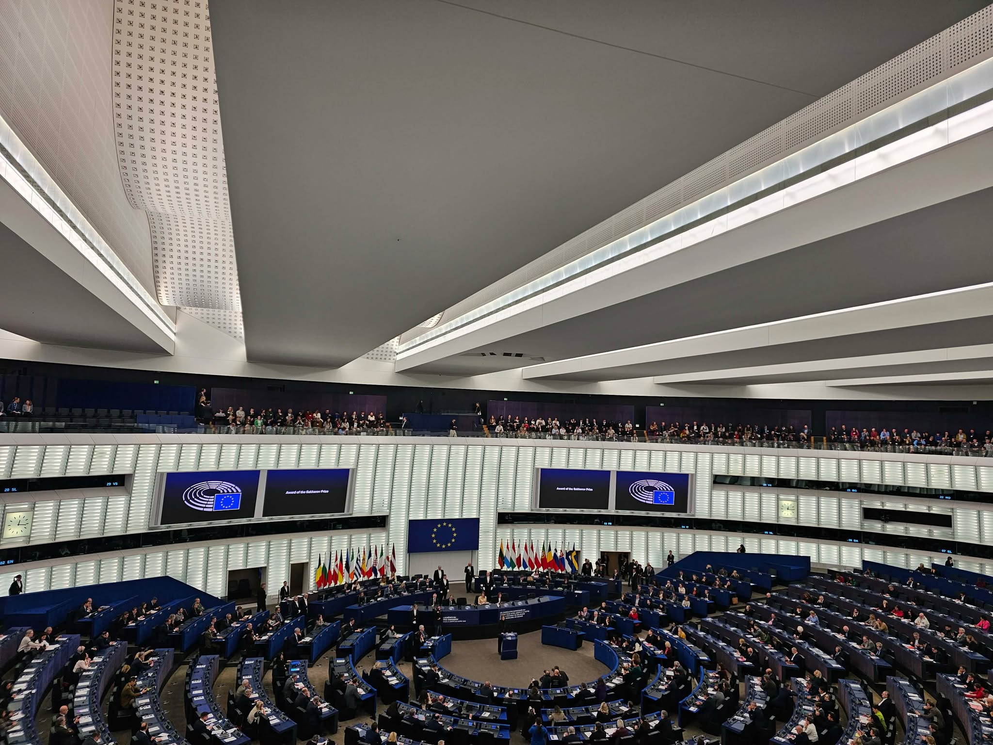 Πραγματοποιήθηκε η απονομή του βραβείου Ζαχάρωφ στο Ευρωπαϊκό Κοινοβούλιο