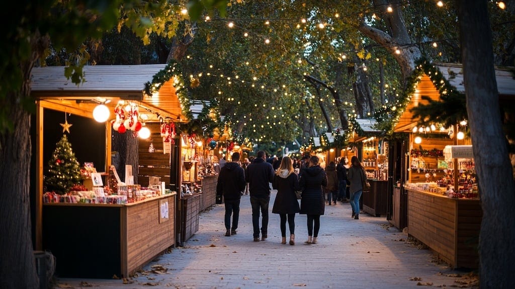 Αυξημένη τροχαία κίνηση στα Λεύκαρα λόγω του χριστουγεννιάτικου χωριού