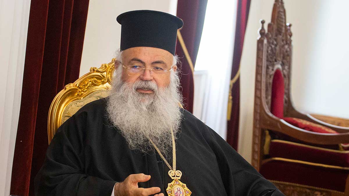 Archbishop Sends Message to Erdogan on Cyprus Issue