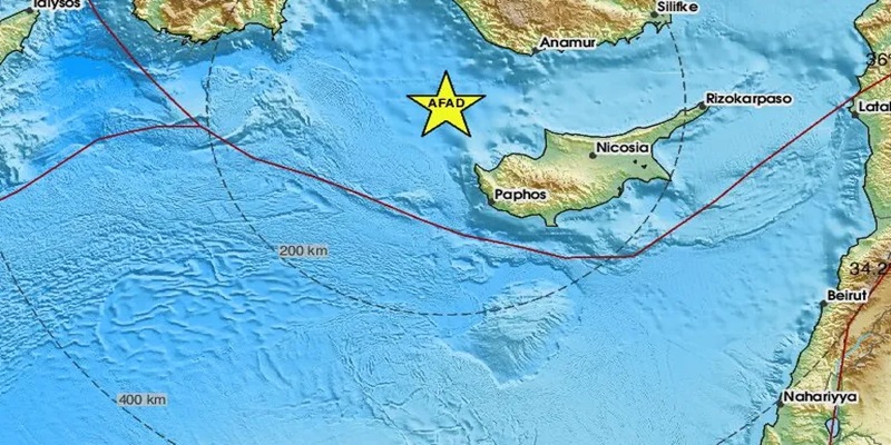 Earthquake in Cyprus - Epicenter Announced