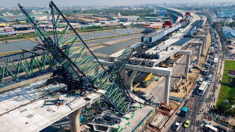 Ταϊλάνδη: 2 νεκροί εξαιτίας νέας κατάρρευσης γερανού σε εργοτάξιο