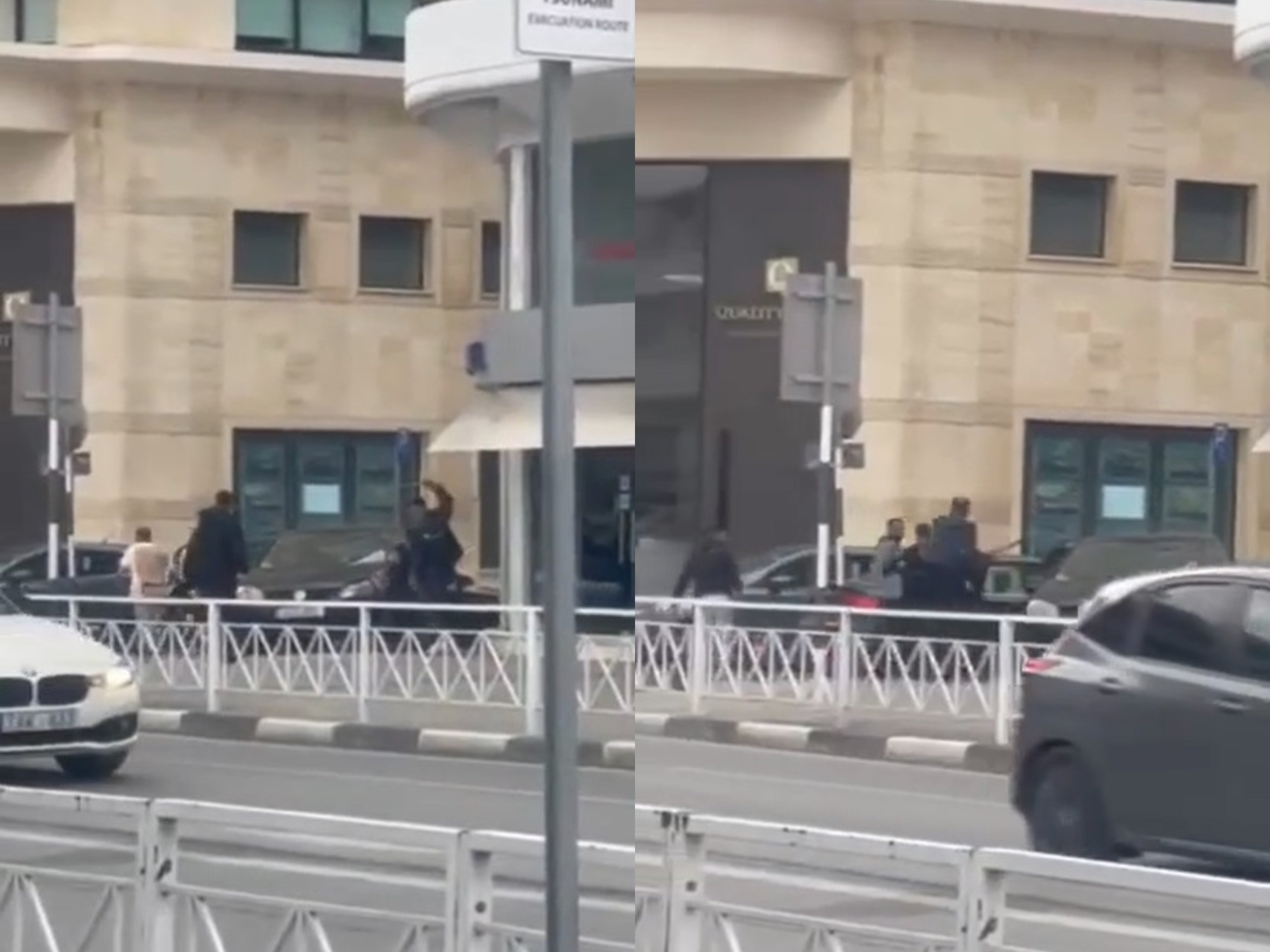 Clash in Larnaca: Footage Shows Violent Confrontation Near Police Headquarters