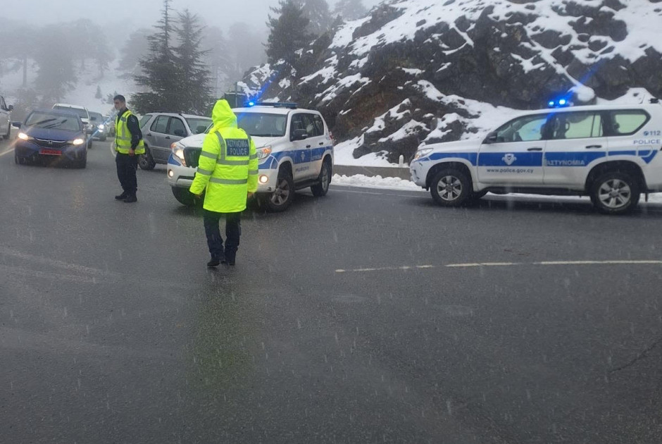 Πυκνή Τροχαία κίνηση στο Τροόδος - Ακινητοποιήθηκε ένα όχημα