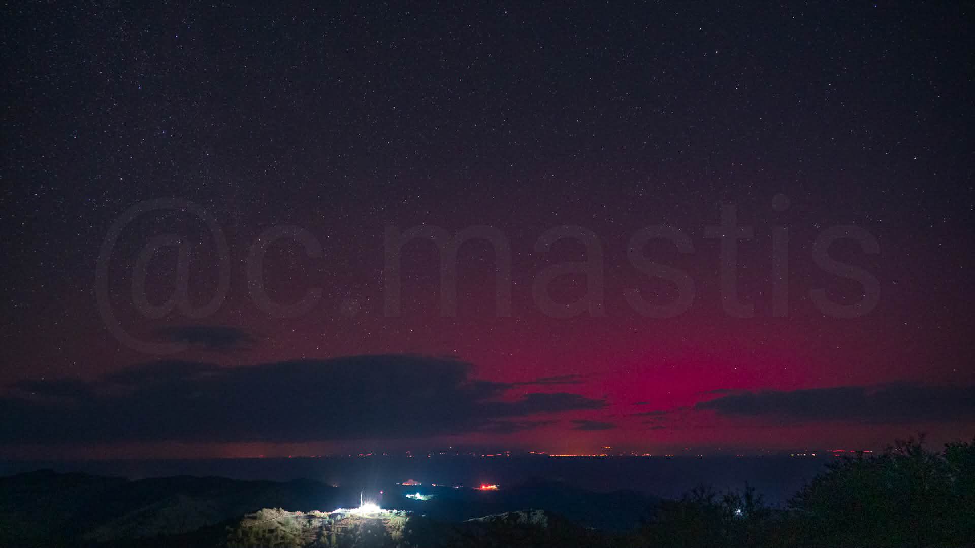 Northern Lights Captured in Cyprus - Stunning Photo of the Phenomenon