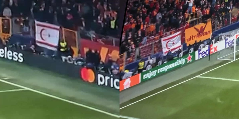 Προκαλούν εκ νέου οι Τούρκοι: Σημαίες του ψευδοκράτους στο Γαλατά-Αθλέτικο