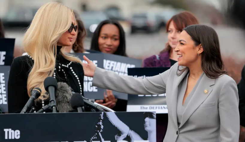 AOC και Paris Hilton «κηρύσσουν πόλεμο» στην AI deepfake πορνογραφία