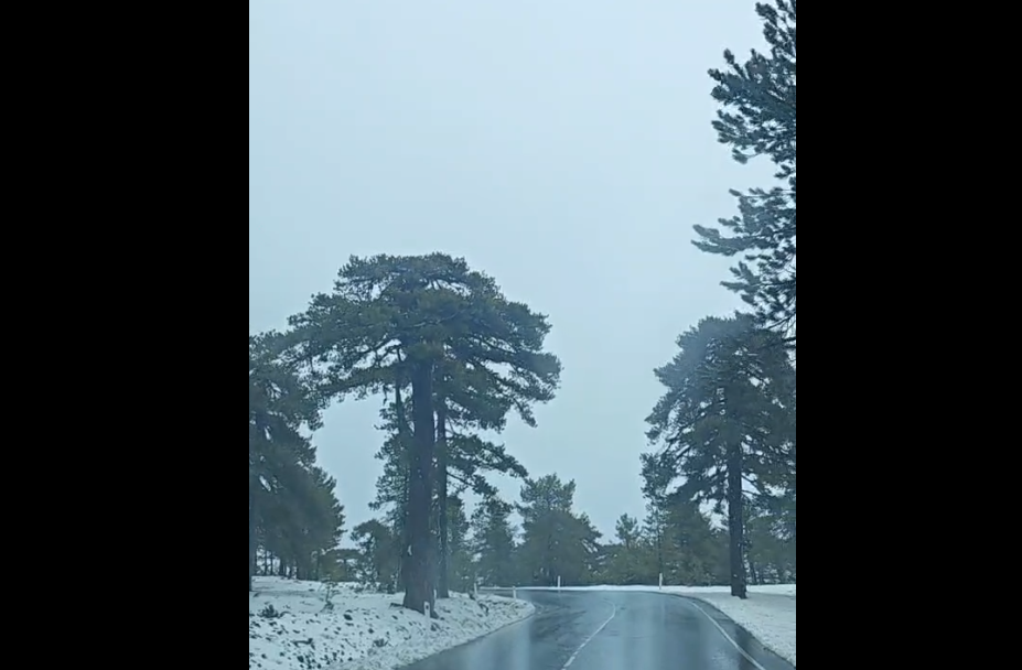 Νέα χιονόπτωση στο Τρόοδος – Μαγευτικές εικόνες (ΒΙΝΤΕΟ)